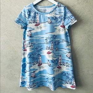 Crown & Ivy Nautical Beach Dress, Red White & Blue, Size 6